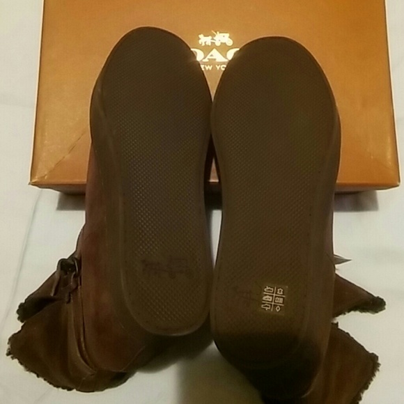 Coach Suede Shearling Norell Bootie - Picture 6 of 8